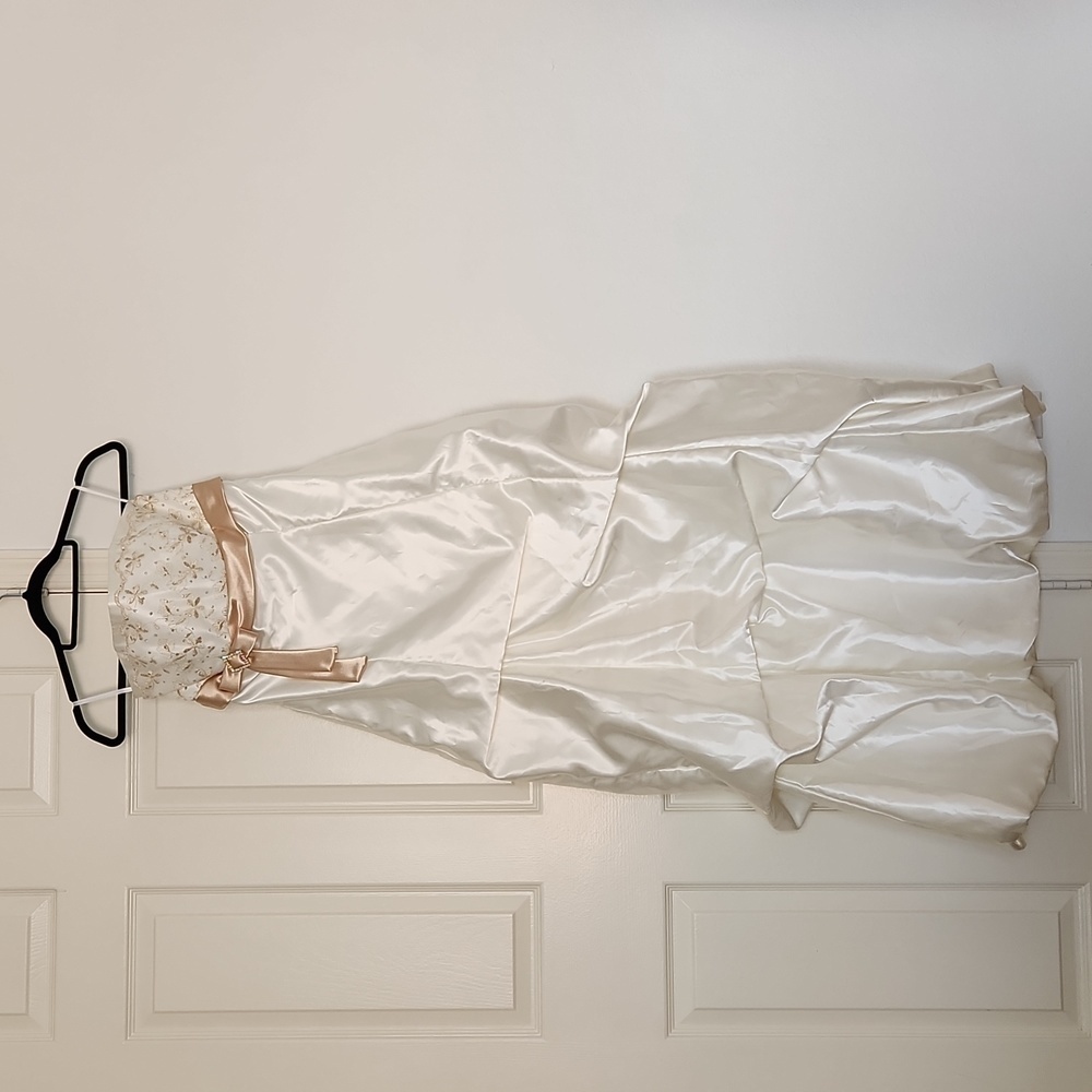 Jessica McClintock For Gunne Sax Ivory Wedding Dress. Sz 9